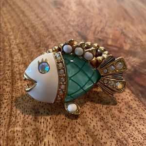 Betsey Johnson fish ring (stretchy)